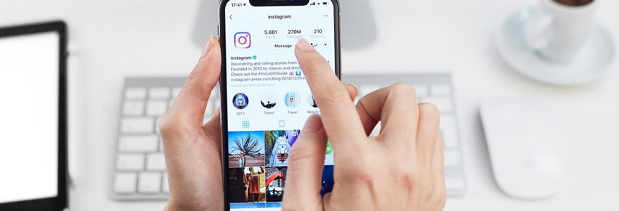 contenu d'images sur Instagram