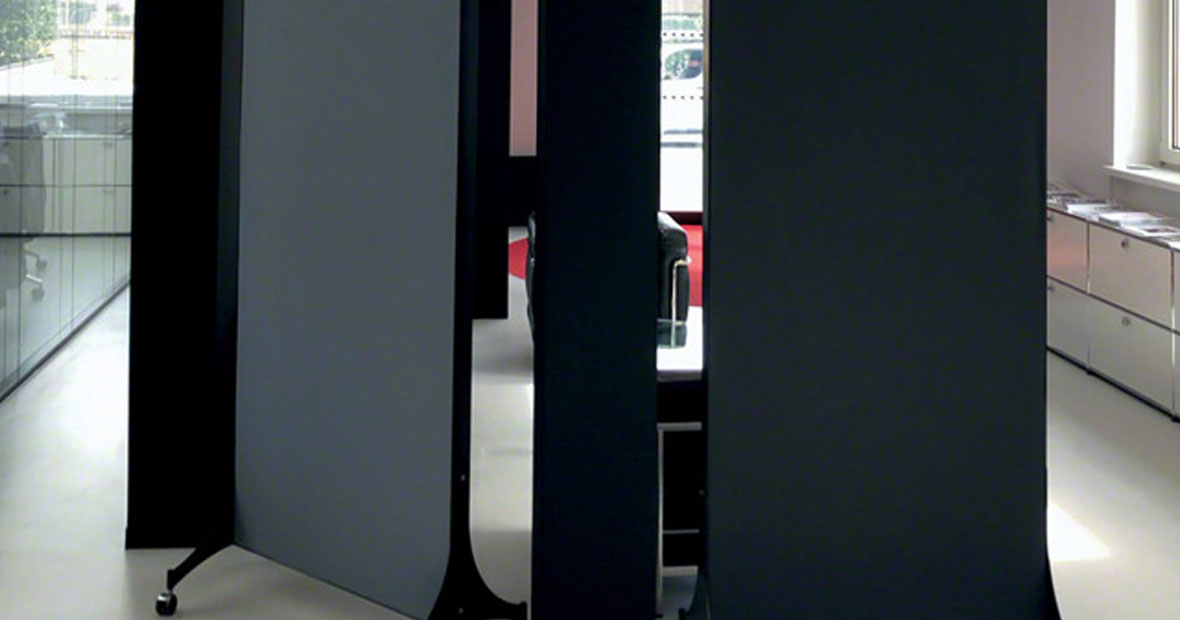 Cloison acoustique sur roulette