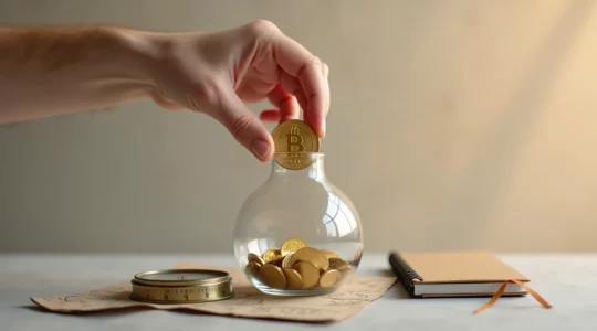 Illustration conceptuelle montrant la transition vers une retraite heureuse et sécurisée