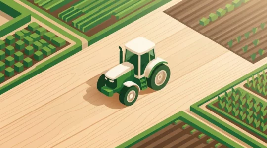 Tableau comparatif de deux modèles de tracteurs John Deere avec leurs caractéristiques techniques